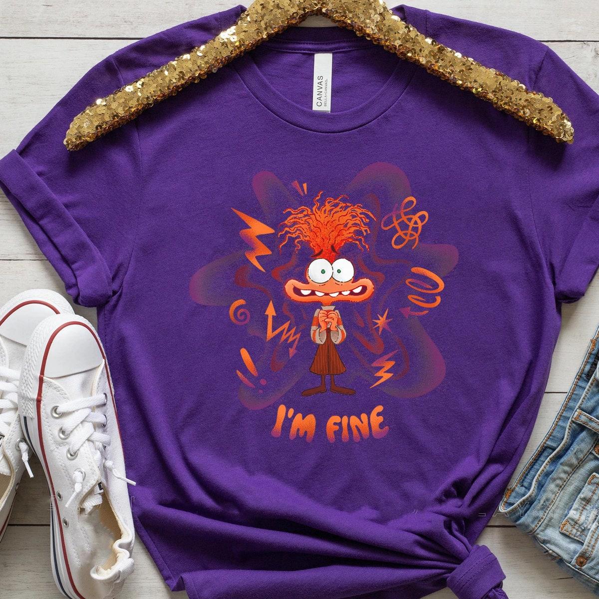 Inside Out 2 Emotions Anxiety Im Fine Shirt 5