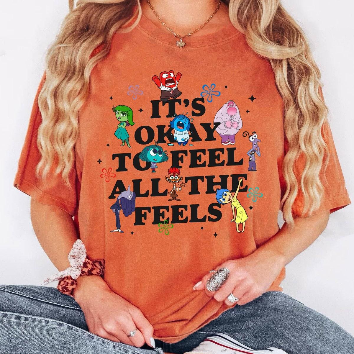 Inside Out 2 It's Okay To Feel All The Feels Shirt 3