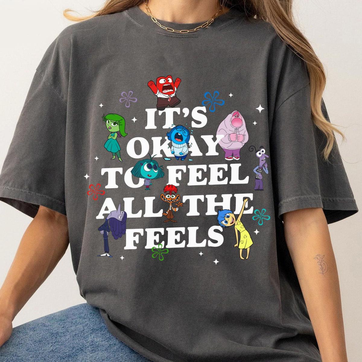 Inside Out 2 It's Okay To Feel All The Feels Shirt 5