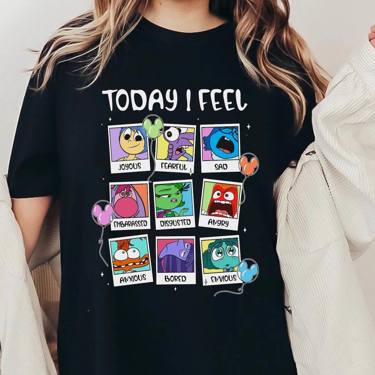 Inside Out 2 Polaroid Today I Feel Disney Emotions Shirt 1