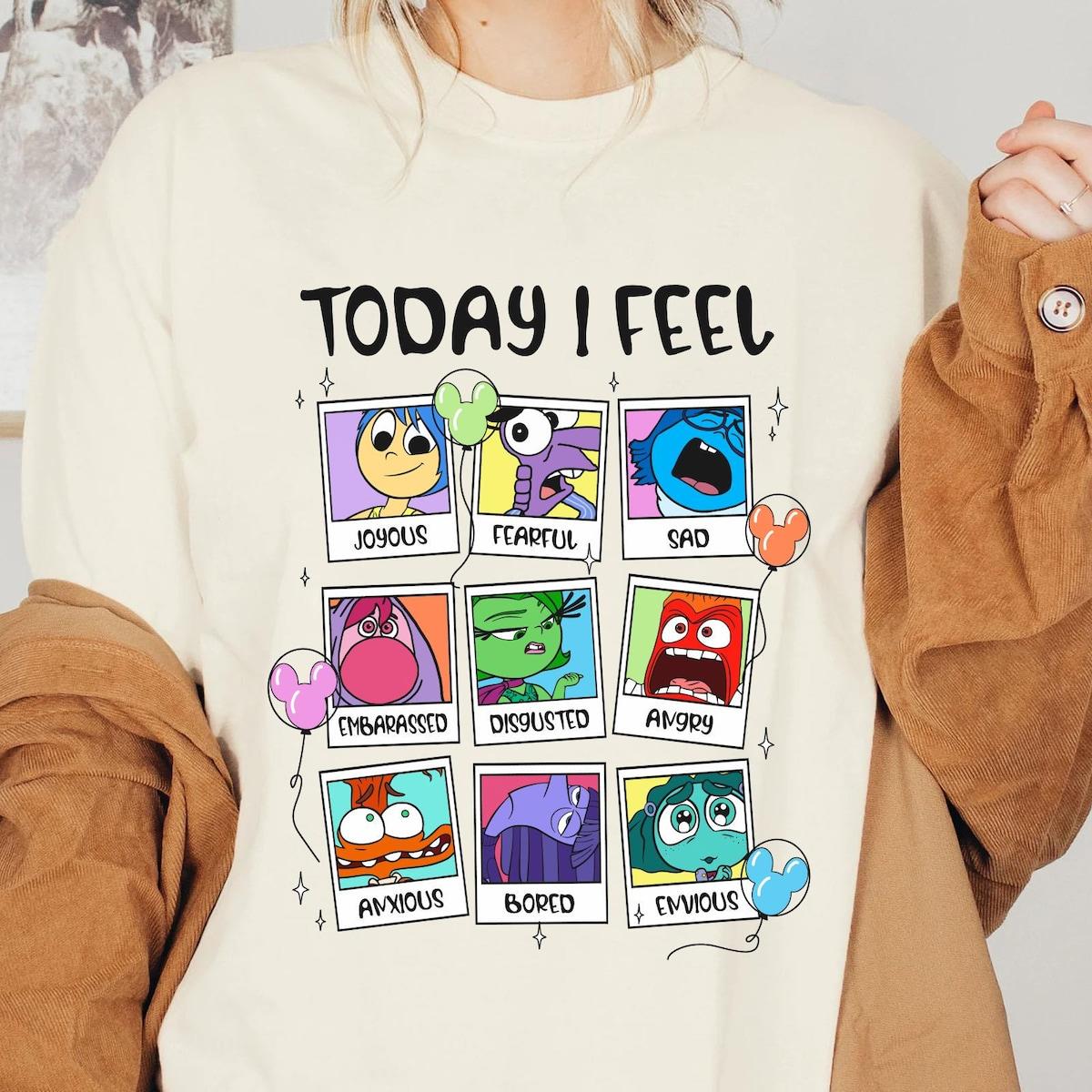 Inside Out 2 Polaroid Today I Feel Disney Emotions Shirt 2