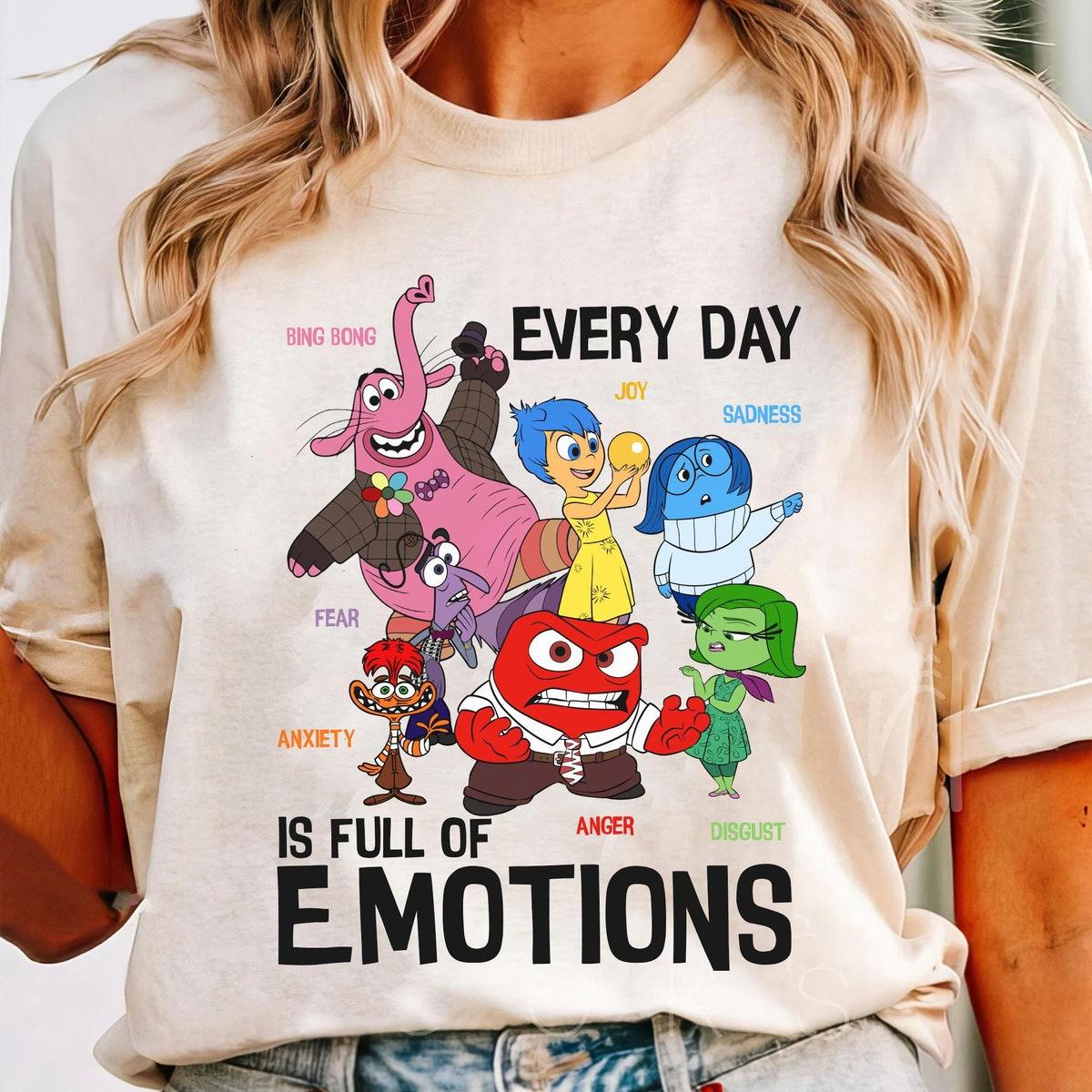 Inside Out 2 Portrait Everyday Full Of Emotions Mental Health Shirt 1