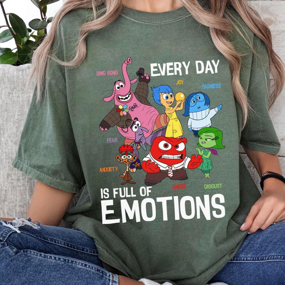 Inside Out 2 Portrait Everyday Full Of Emotions Mental Health Shirt 2