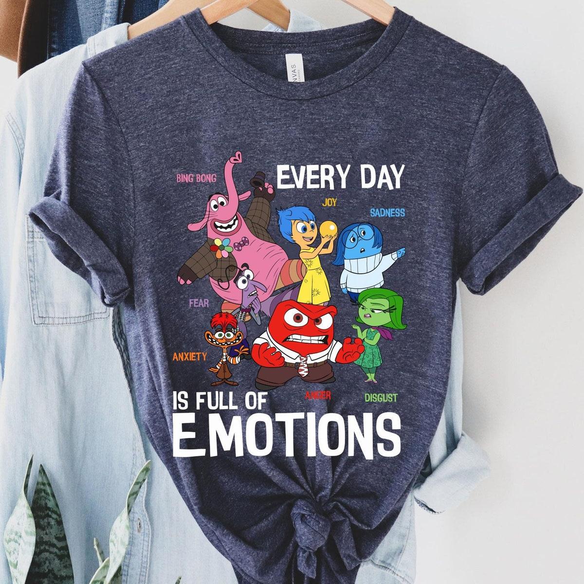 Inside Out 2 Portrait Everyday Full Of Emotions Mental Health Shirt 5