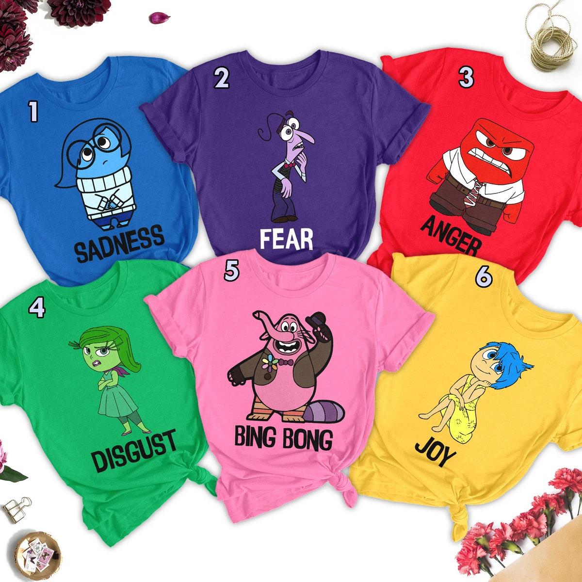 Inside Out Family Comedy Characters Matching Shirt 1