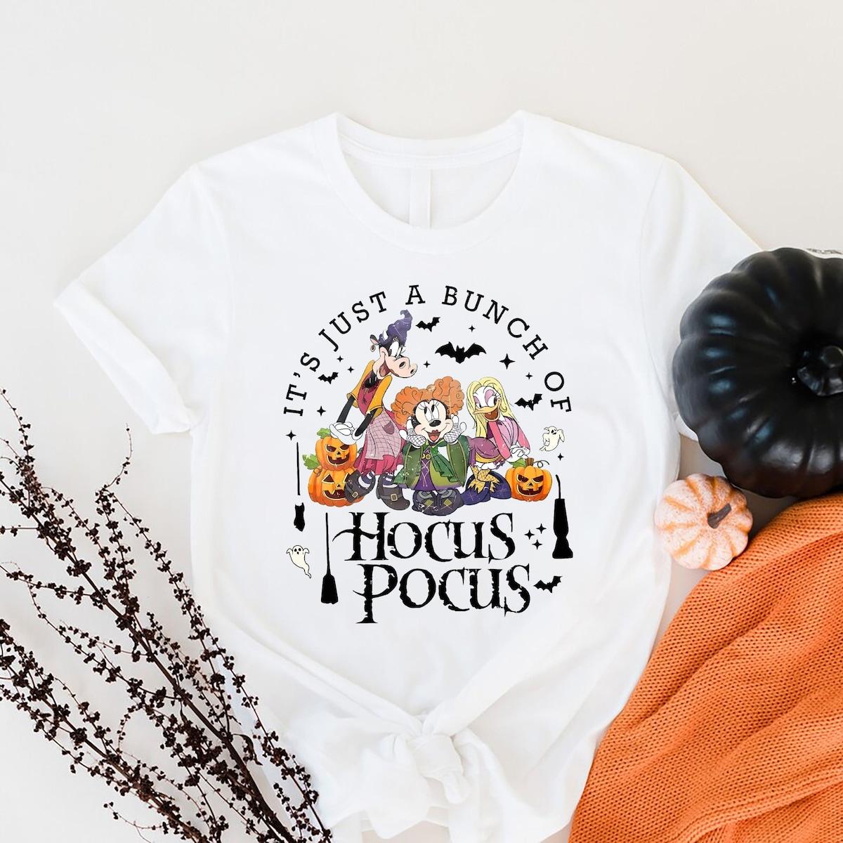 It's Just A Bunch Of Hocus Pocus Mickey And Friends Halloween Shirt 2