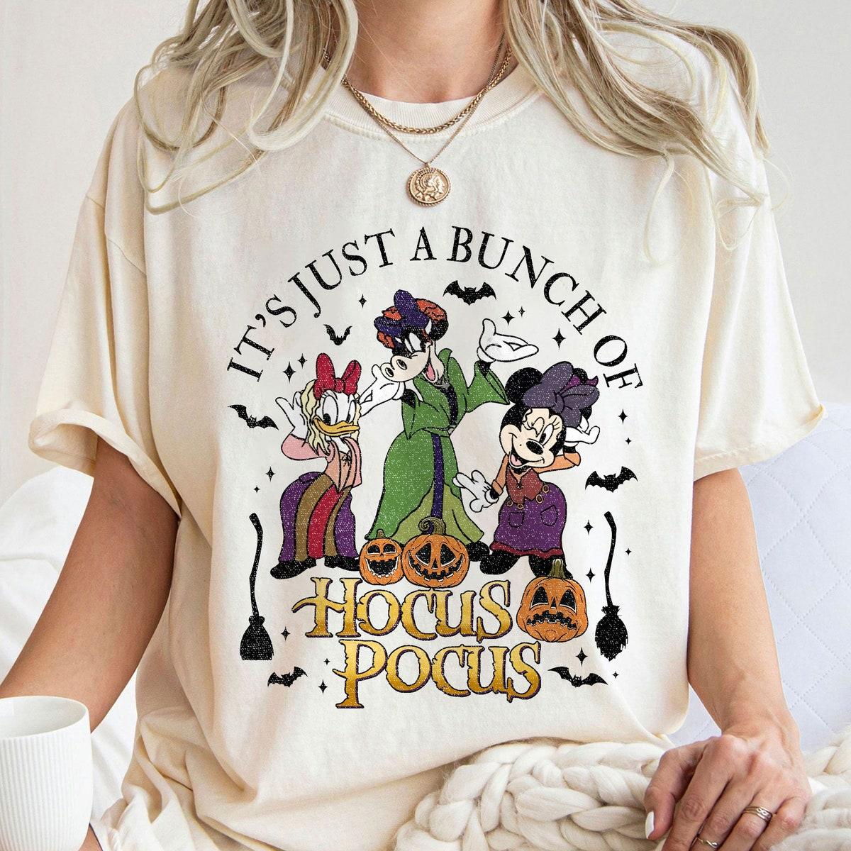 It's Just A Bunch Of Hocus Pocus Mickey And Friends Halloween Shirt 3