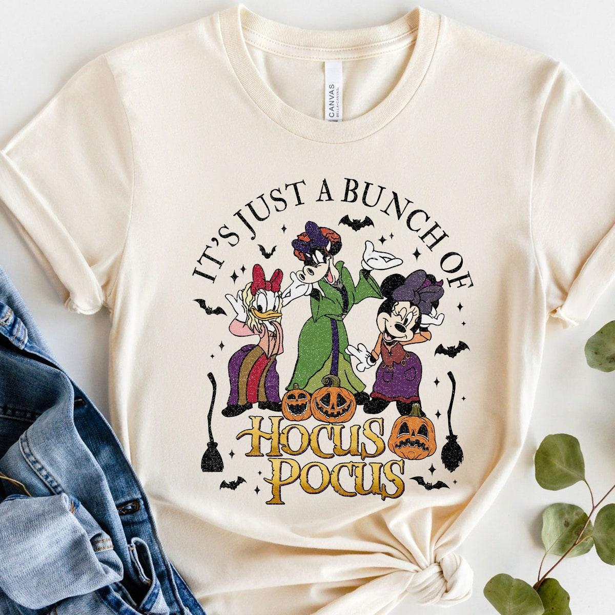 It's Just A Bunch Of Hocus Pocus Mickey And Friends Halloween Shirt 4