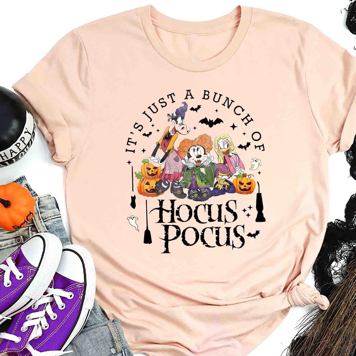 It's Just A Bunch Of Hocus Pocus Mickey And Friends Halloween Shirt 4