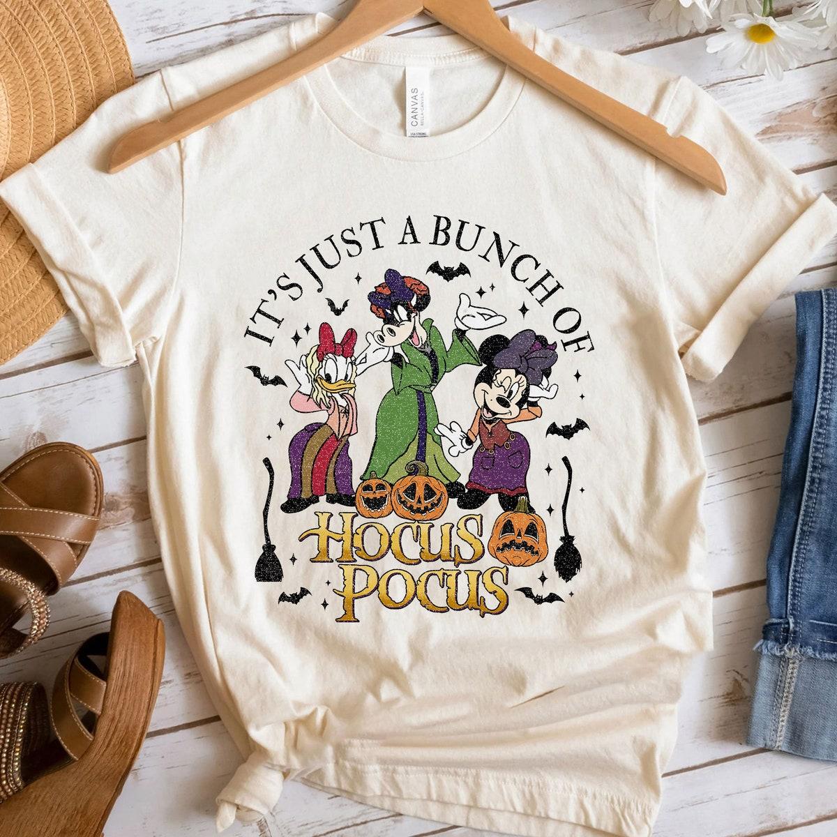 It's Just A Bunch Of Hocus Pocus Mickey And Friends Halloween Shirt 5