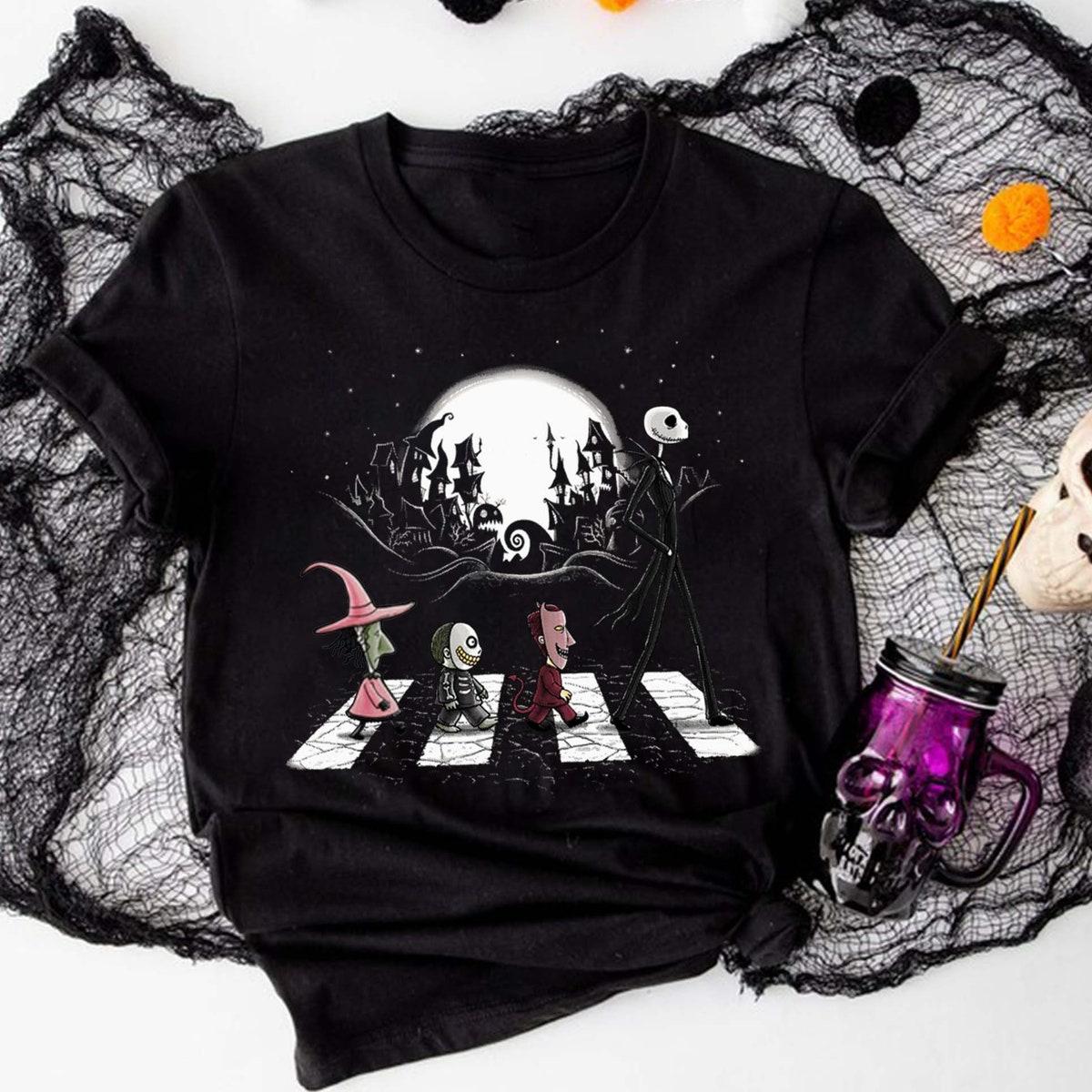 Jack Skellington And Friends Halloween Spooky Season Nightmare Before Christmas Shirt 1