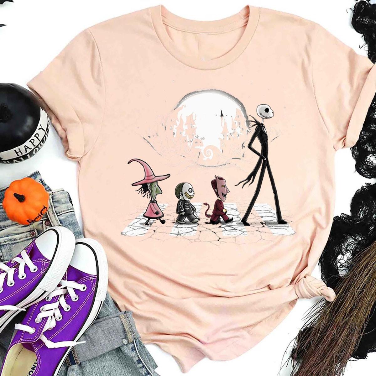 Jack Skellington And Friends Halloween Spooky Season Nightmare Before Christmas Shirt 2