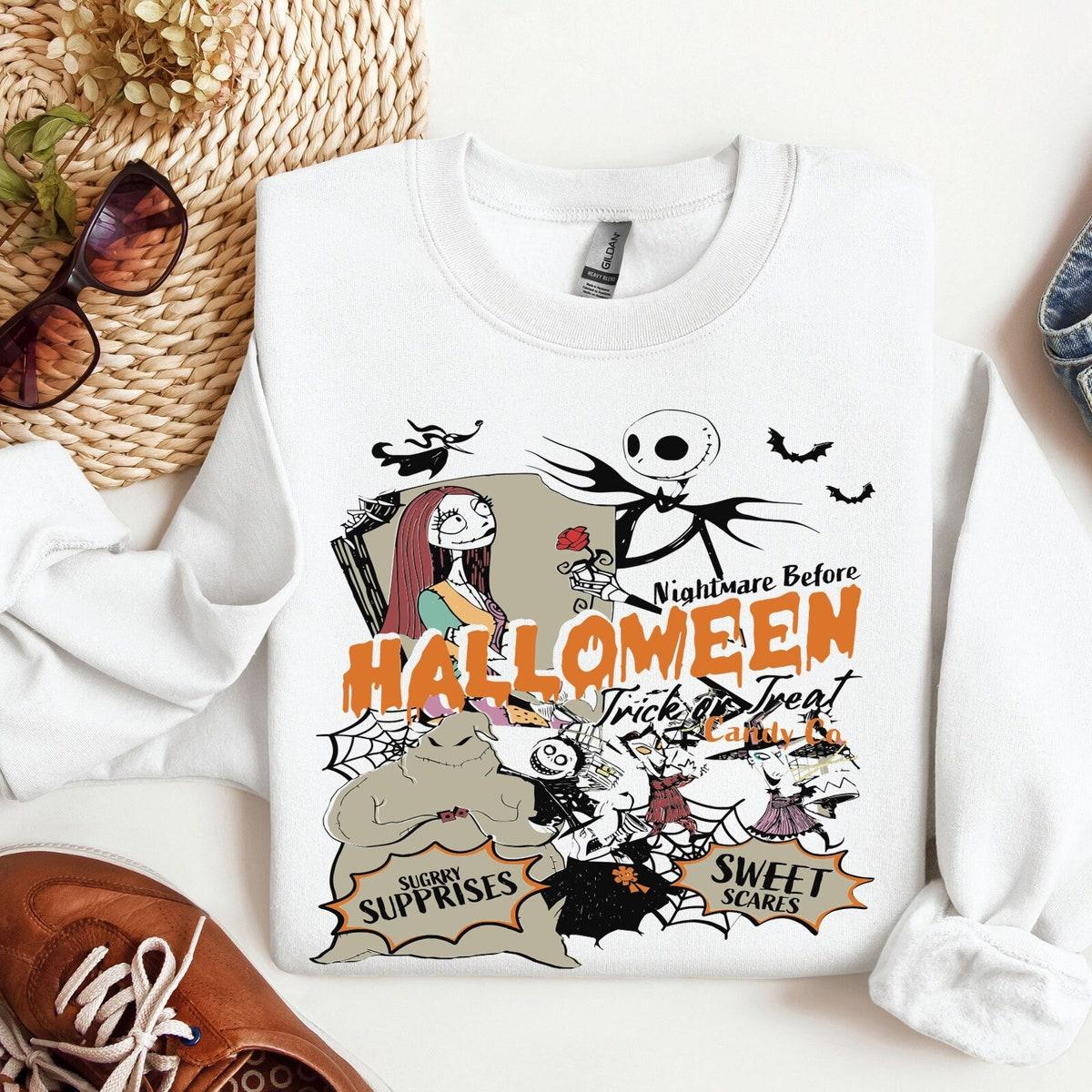 Jack Skellington And Sally Halloween Halloween Couples Shirt 1