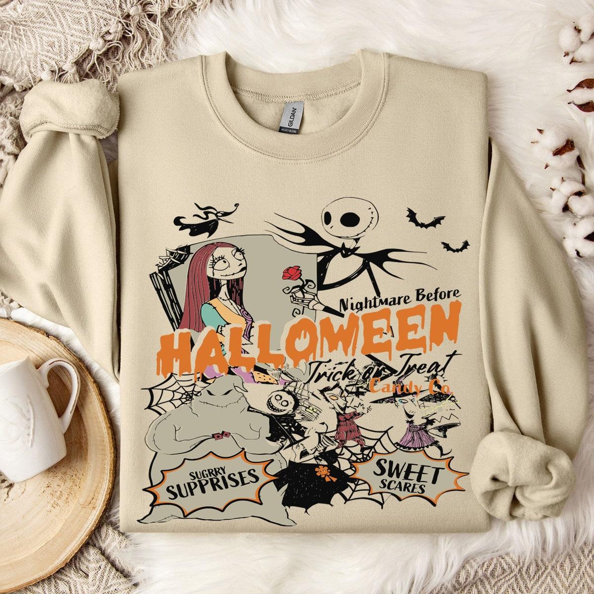 Jack Skellington And Sally Halloween Halloween Couples Shirt 2