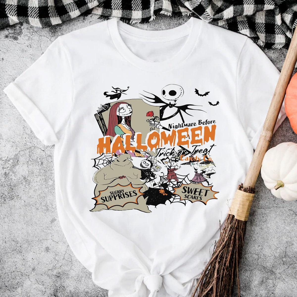 Jack Skellington And Sally Halloween Halloween Couples Shirt 5