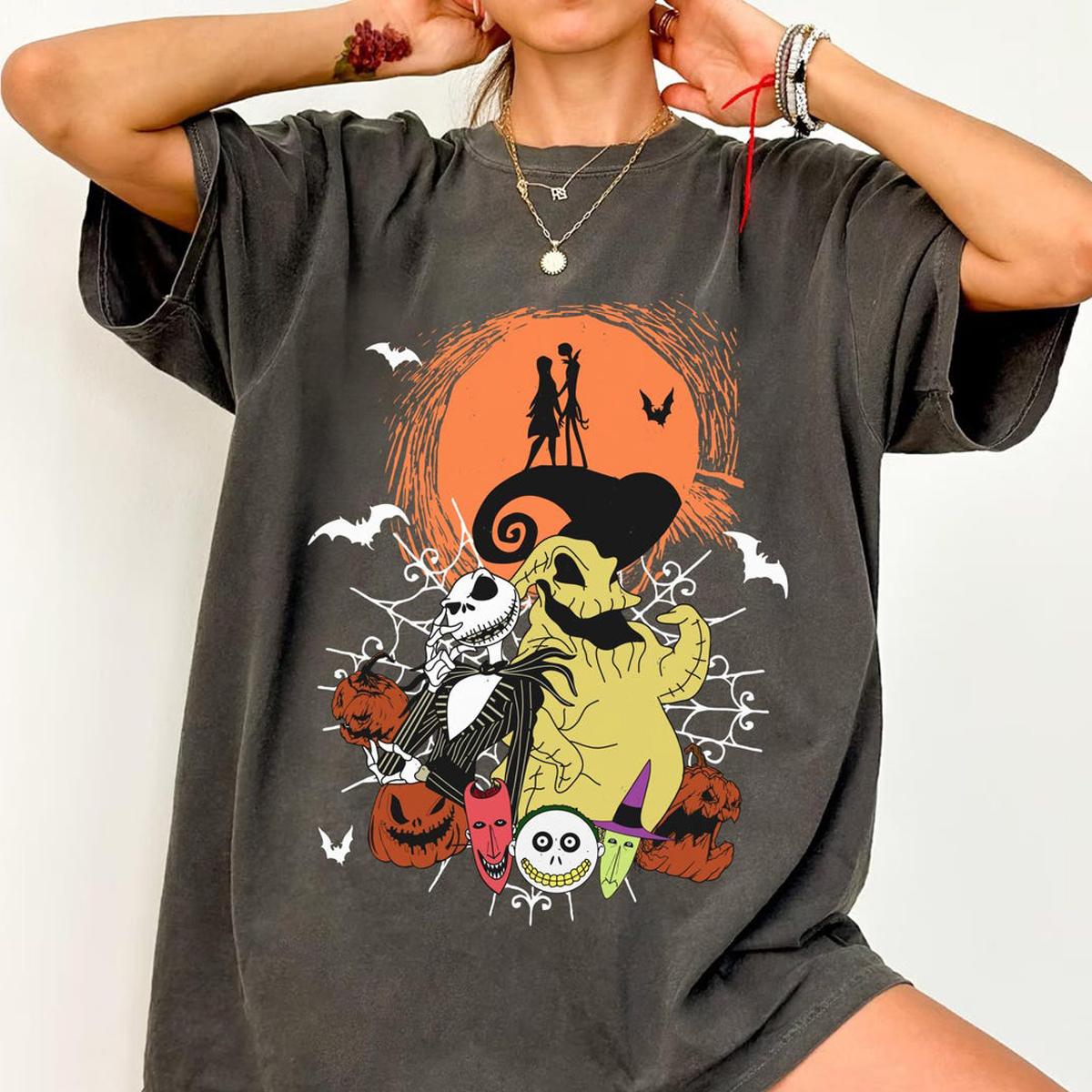 Jack Skellington Oogie Boogie Lock Shock Barrel Halloween Shirt 3