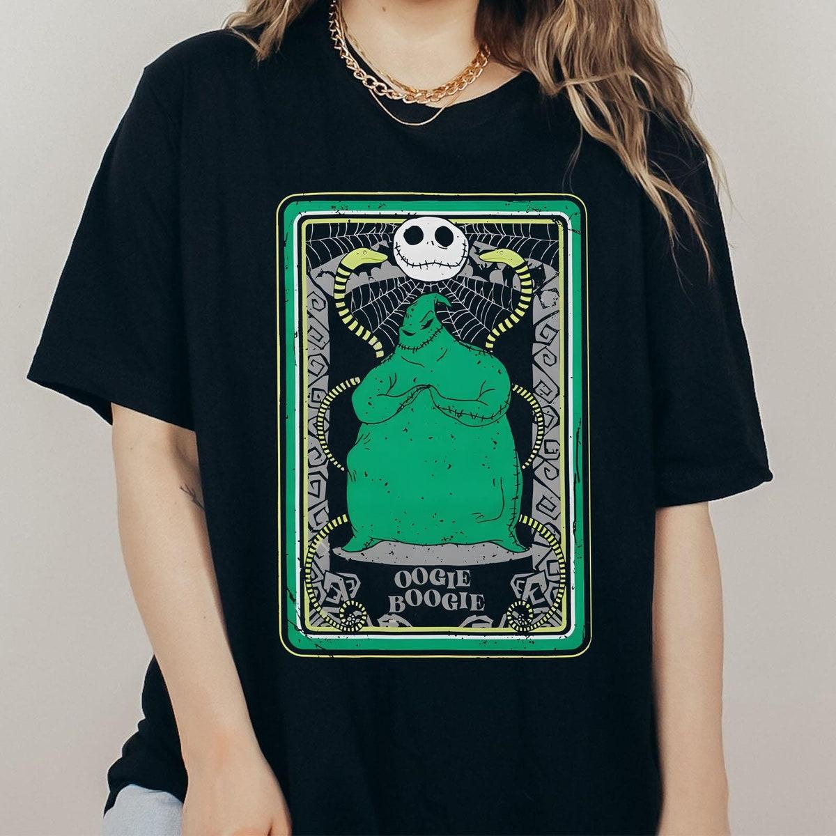 Jack Skellington Oogie Boogie Tarot Card Shirt 1