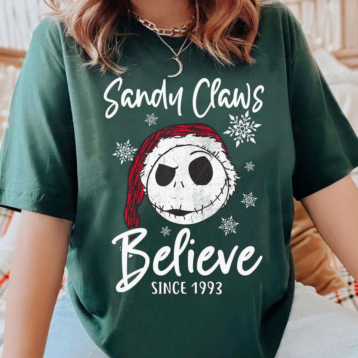 Jack Skellington Sandy Claus Believer Since 1993 Shirt 2