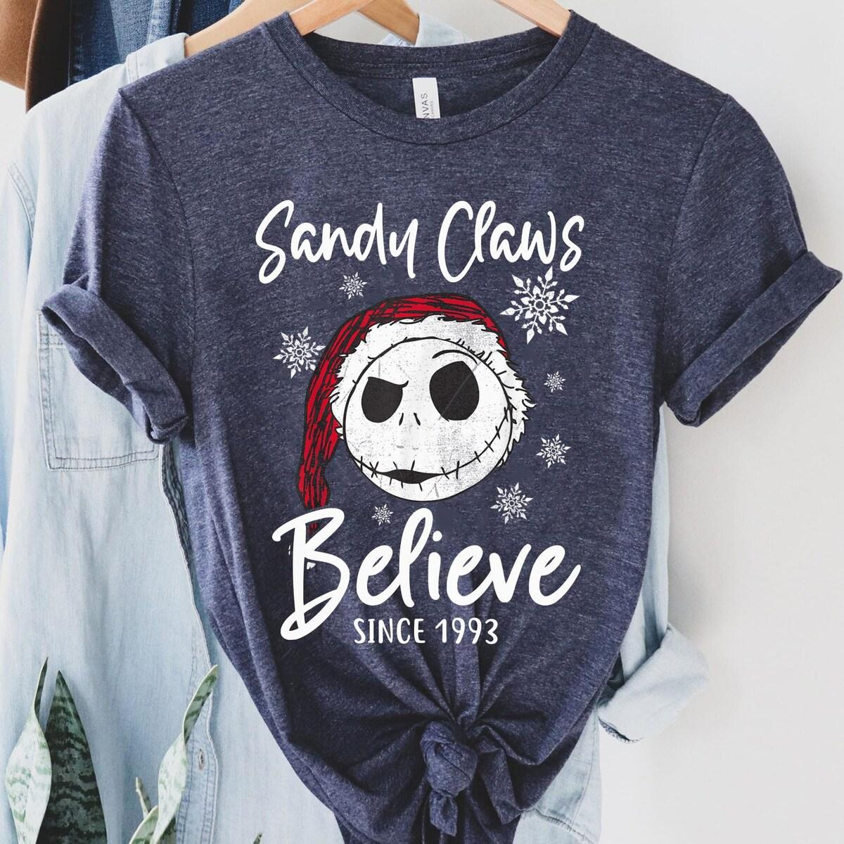 Jack Skellington Sandy Claus Believer Since 1993 Shirt 4