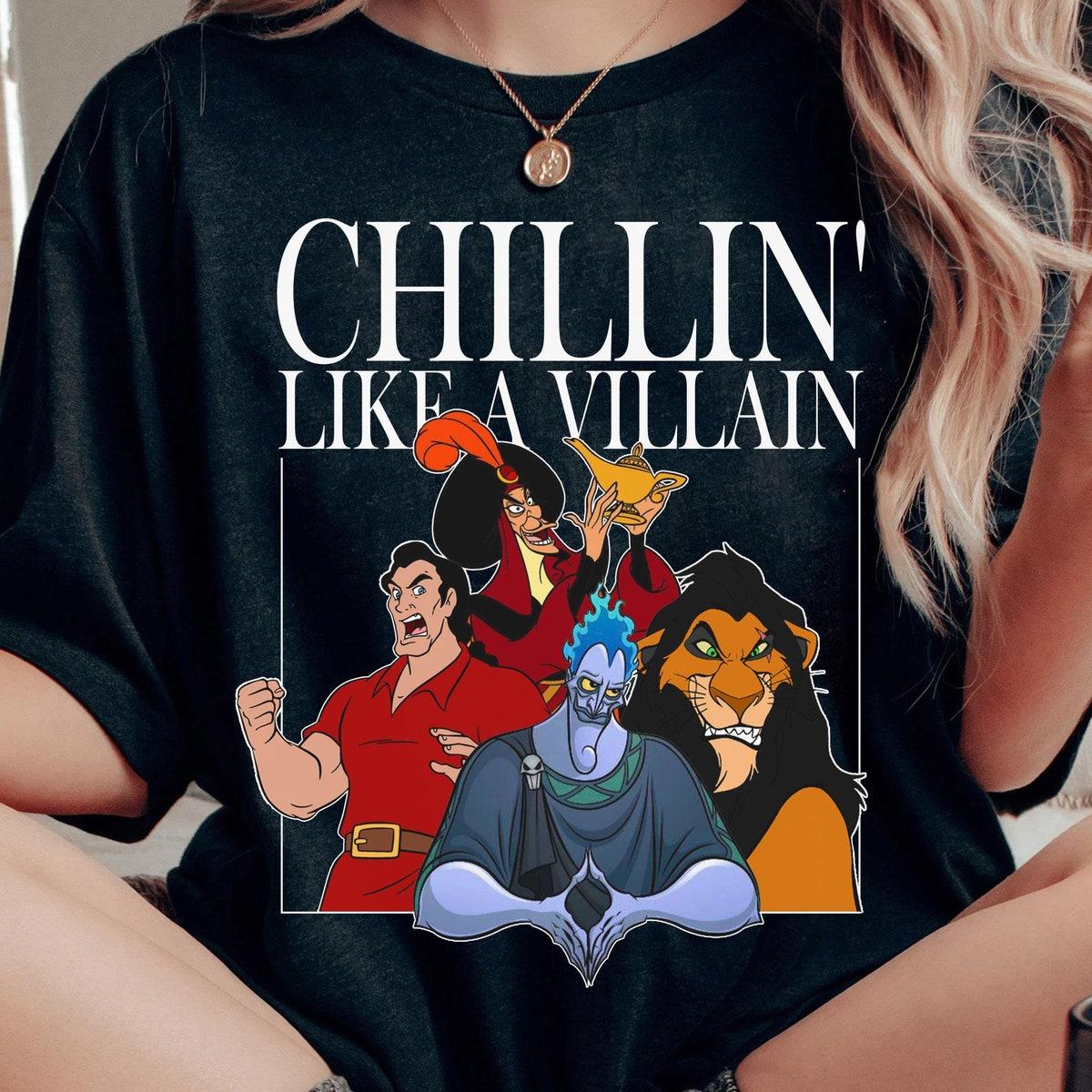 Jafar Hades Scar Gaston Chillin' Like A Villain Shirt 1