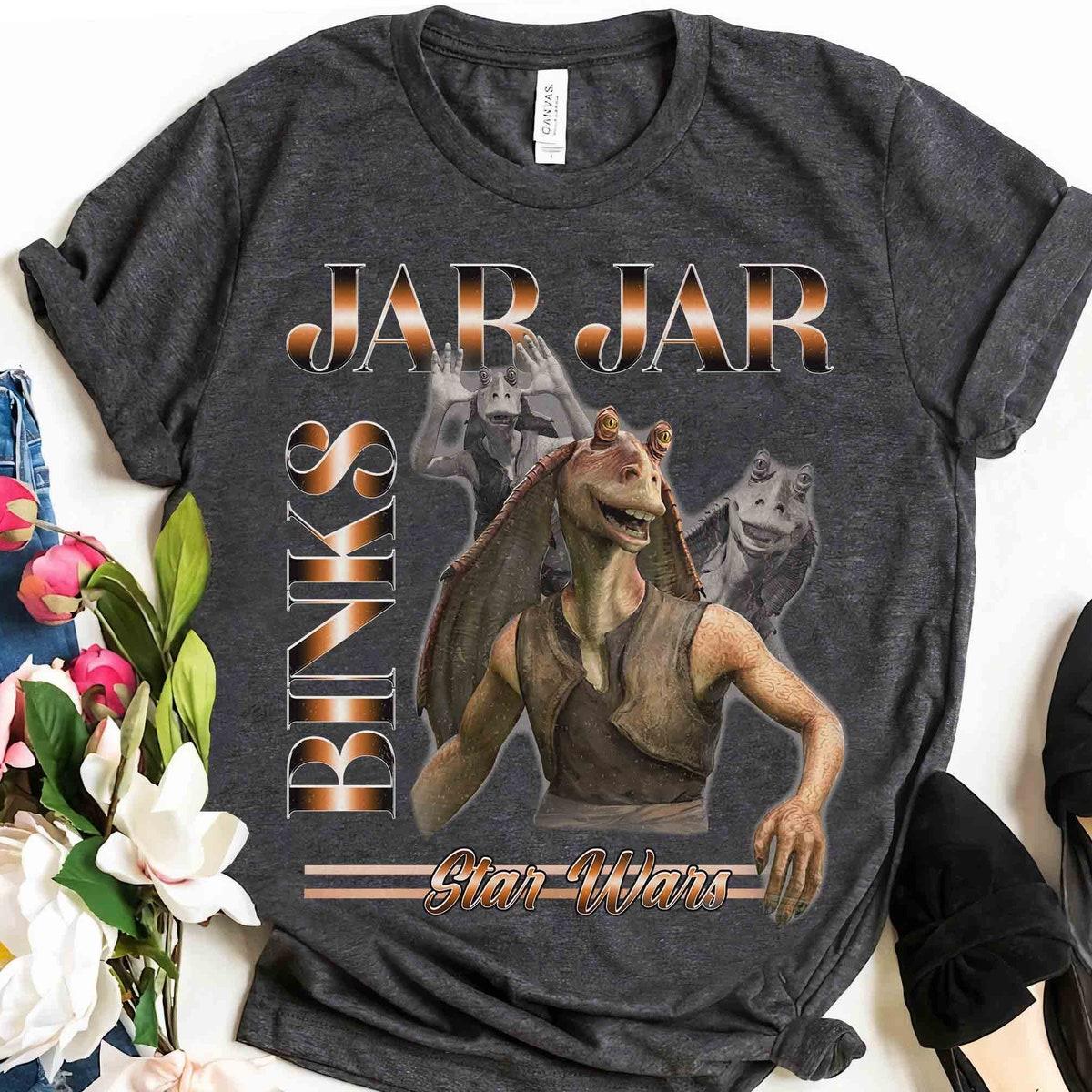 Jar Jar Binks Portrait May The 4th Be With You Matching Star Wars Shirt 2