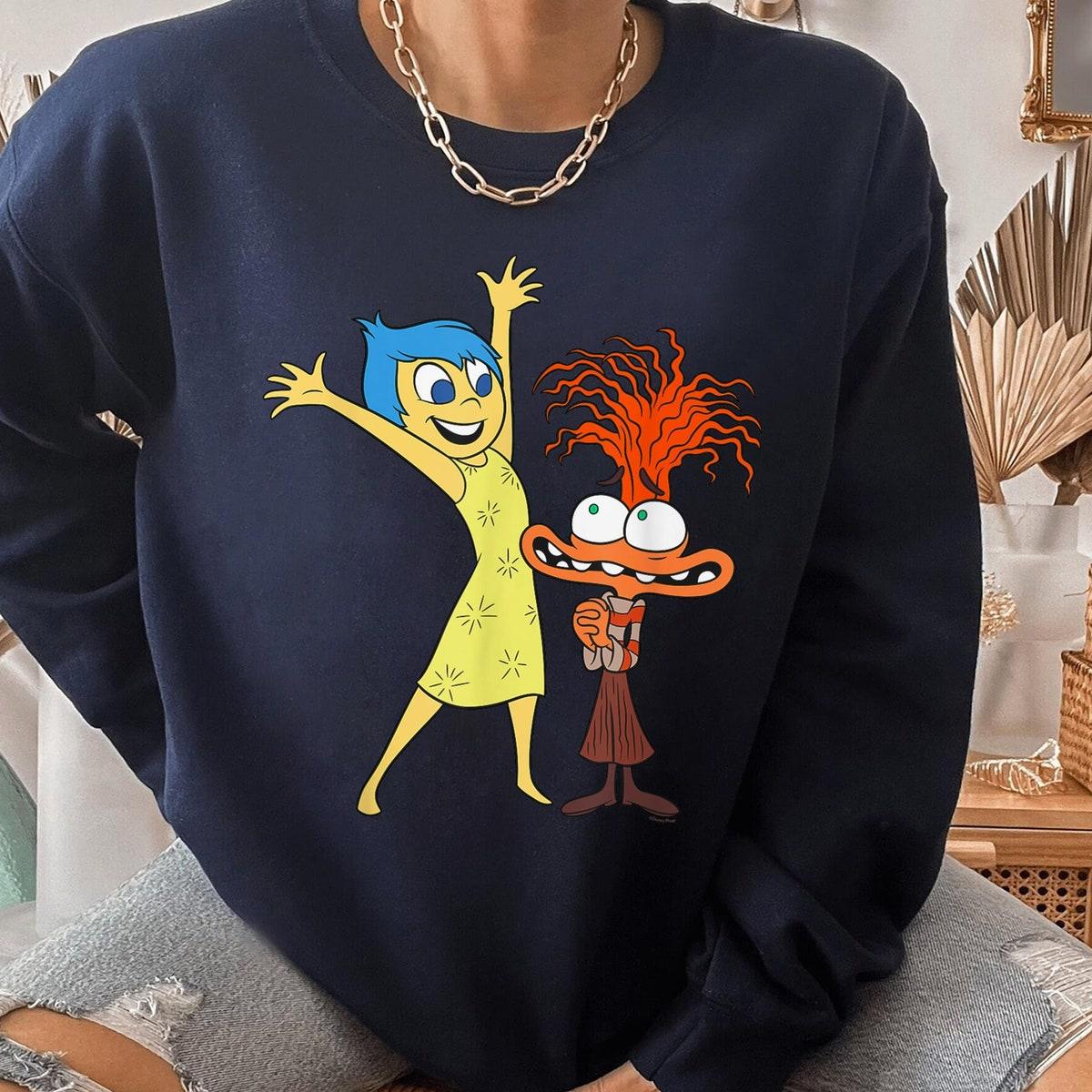 Joy And Anxiety Inside Out 2 Funny Friends Matching Disney Shirt 2