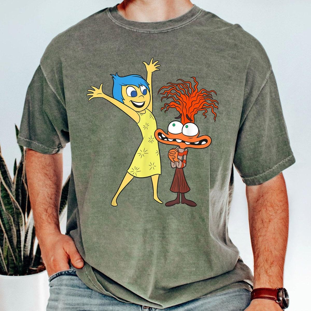 Joy And Anxiety Inside Out 2 Funny Friends Matching Disney Shirt 4