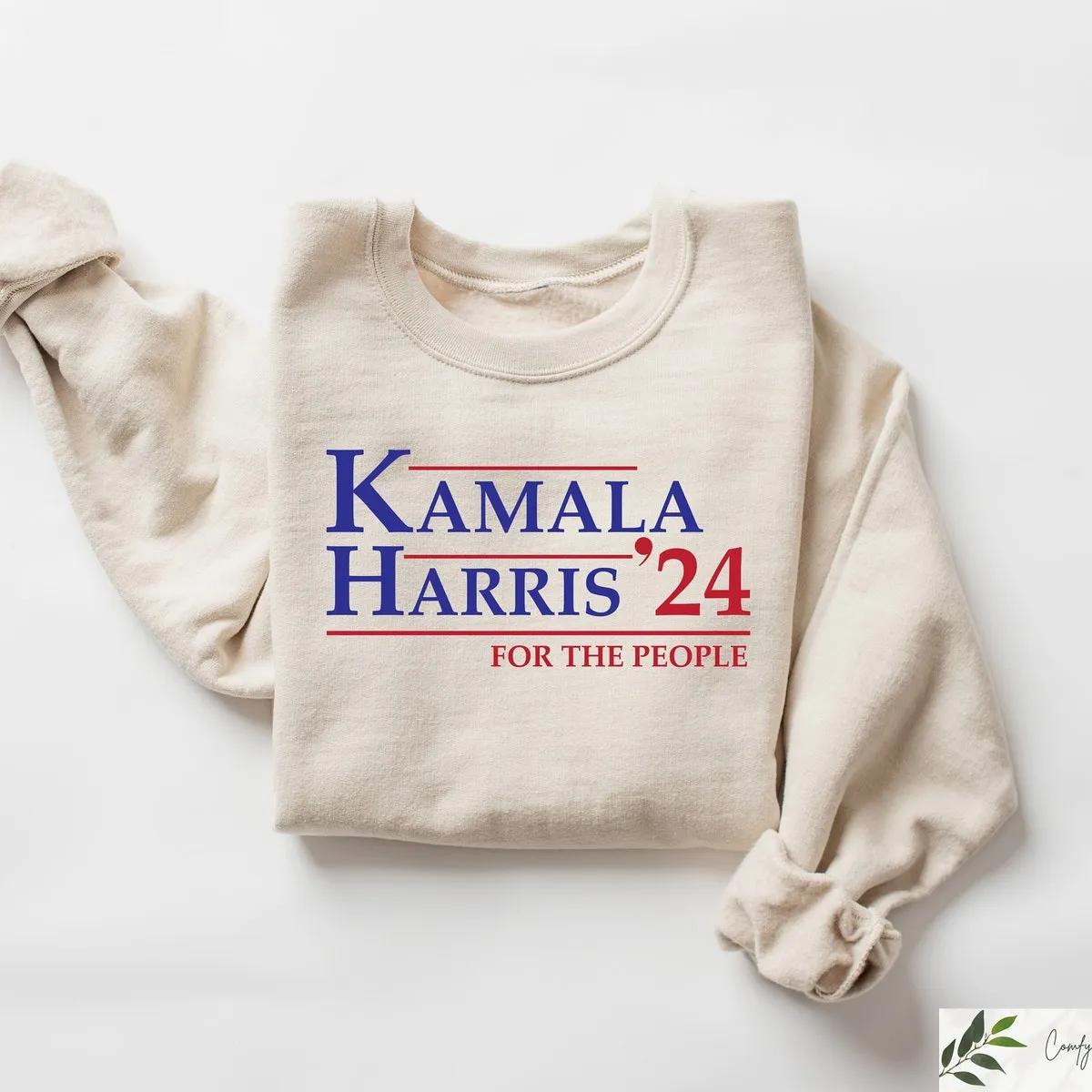 Kamala Harris 2024 For The People Shirt Madam President Election 2024 Tee 2