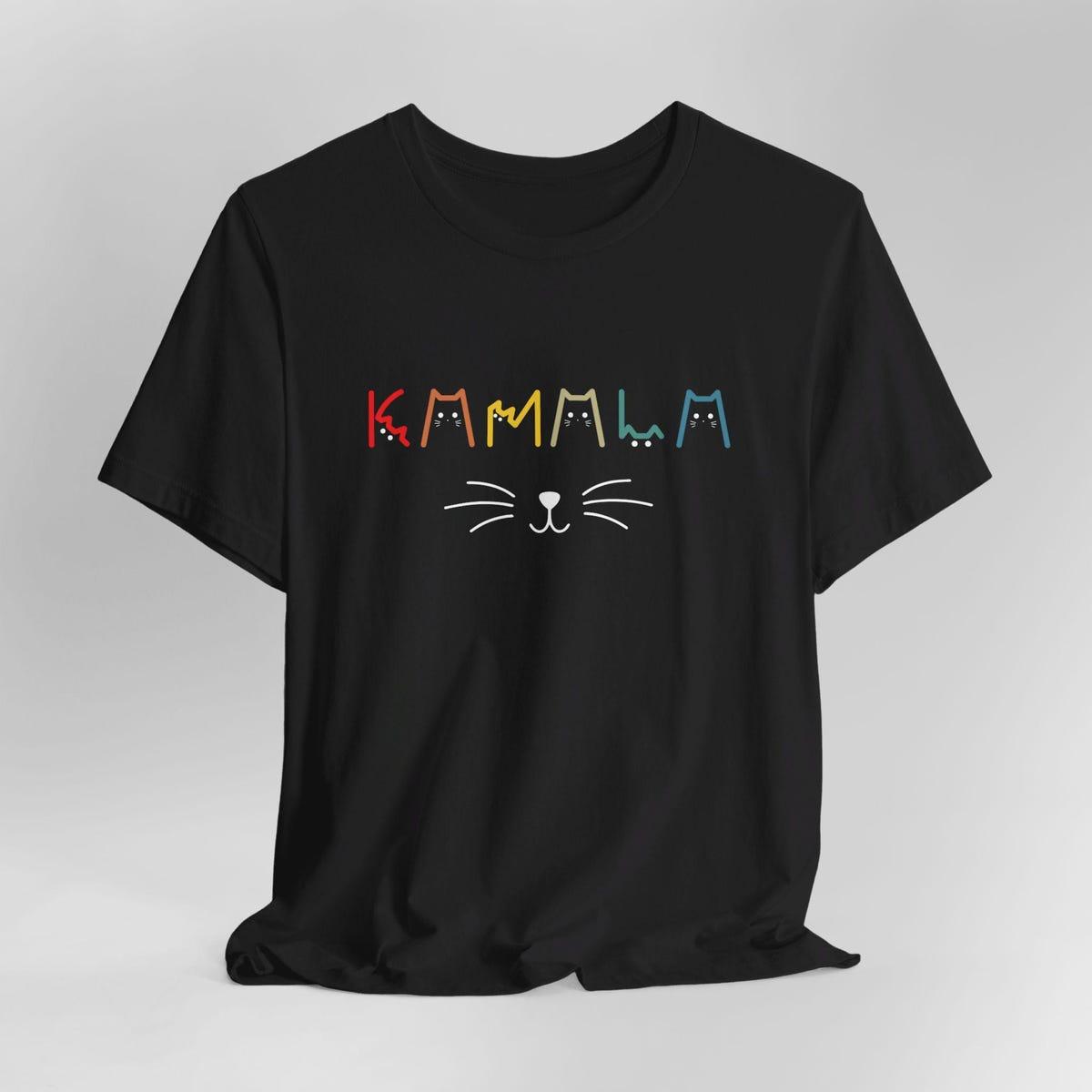 Kamala Harris Cat Lettering Positive Shirt 2