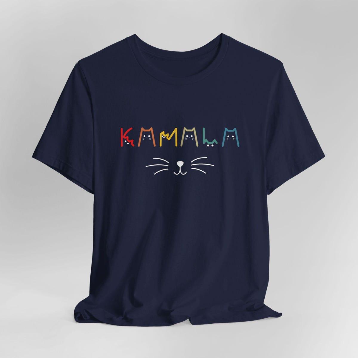 Kamala Harris Cat Lettering Positive Shirt 3