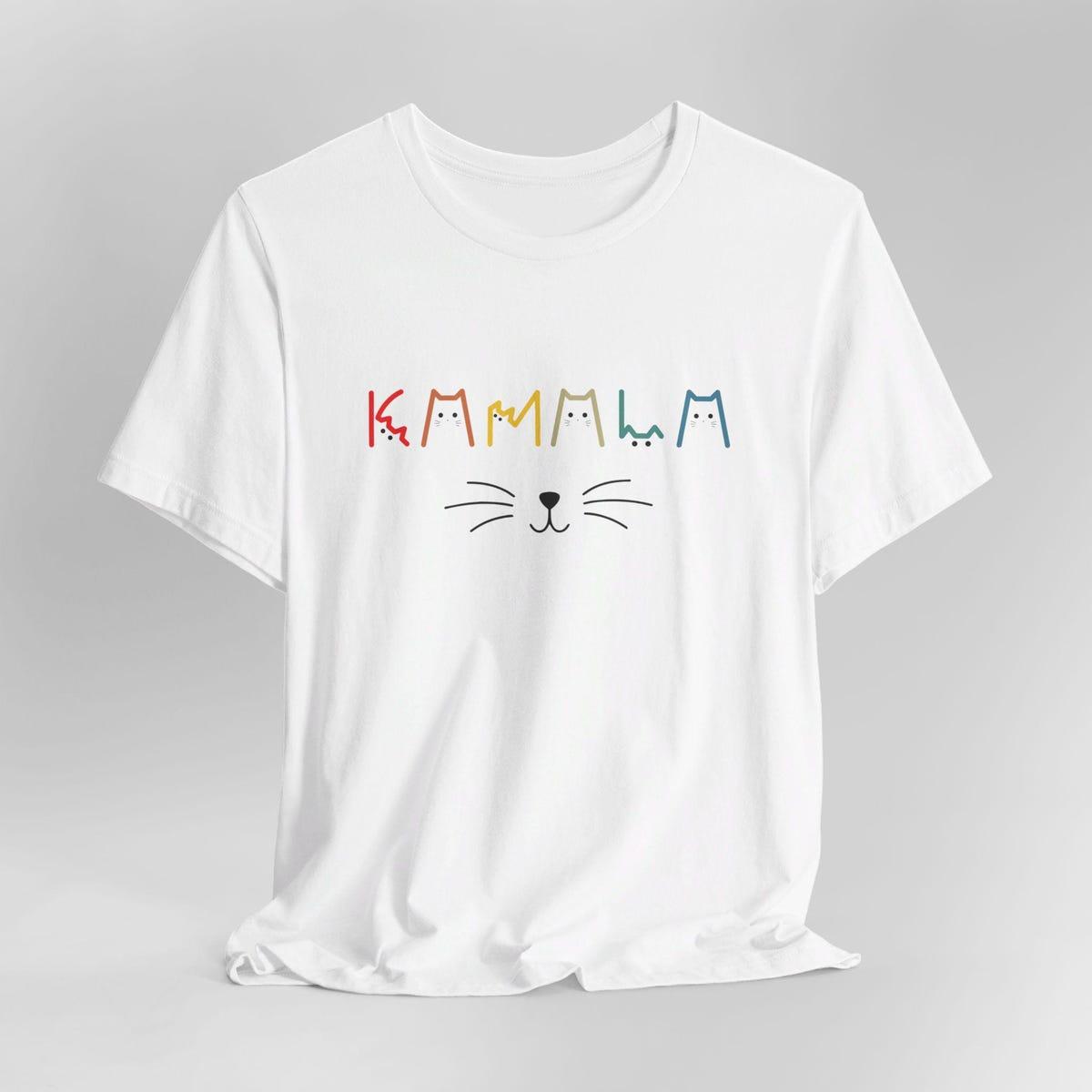 Kamala Harris Cat Lettering Positive Shirt 4