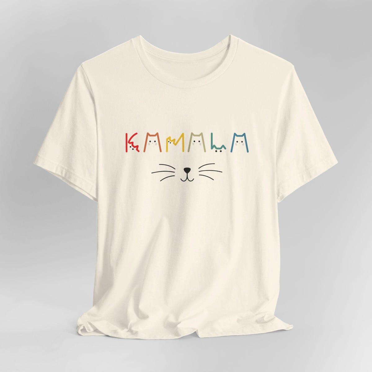 Kamala Harris Cat Lettering Positive Shirt 5