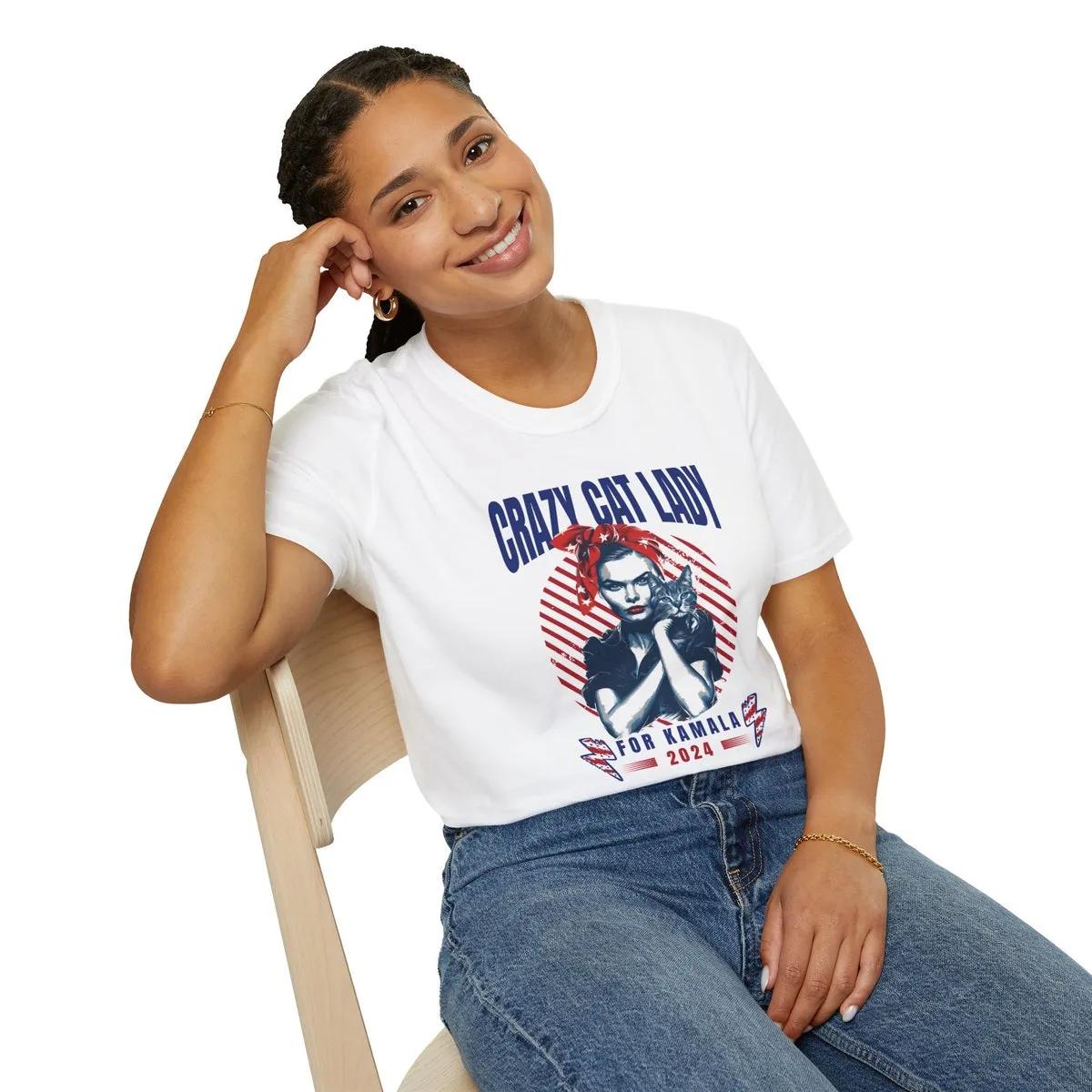 Kamala Harris Childless Cat Ladies for Kamala Shirt 4