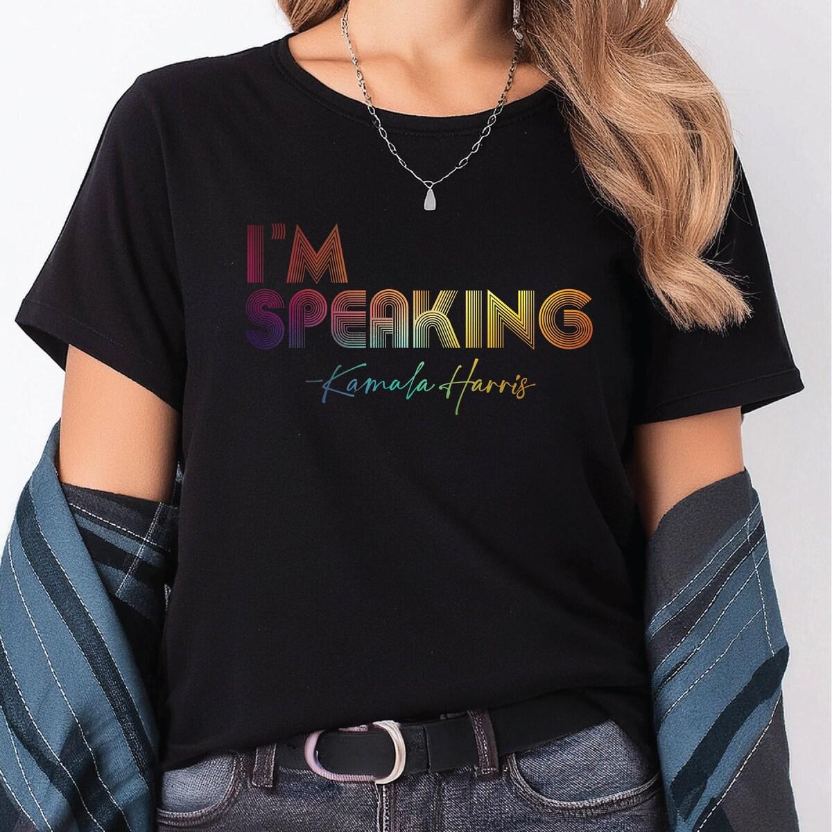 Kamala I'm Speaking Disco Fon Kamala Harris Fabulous Rainbow Shirt 1