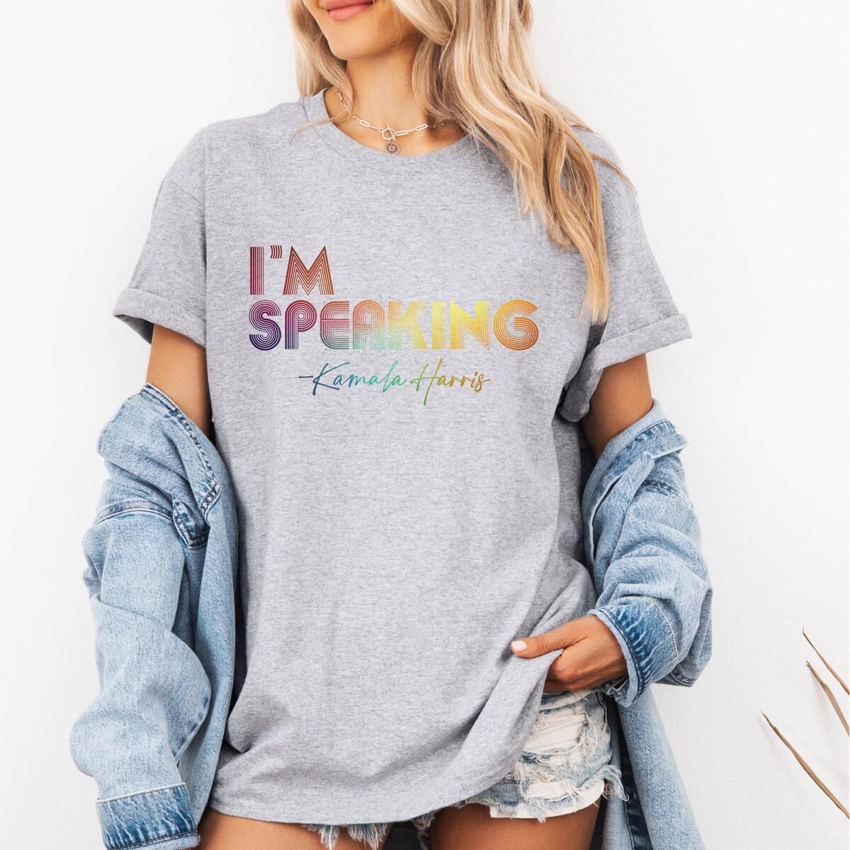 Kamala I'm Speaking Disco Fon Kamala Harris Fabulous Rainbow Shirt 2