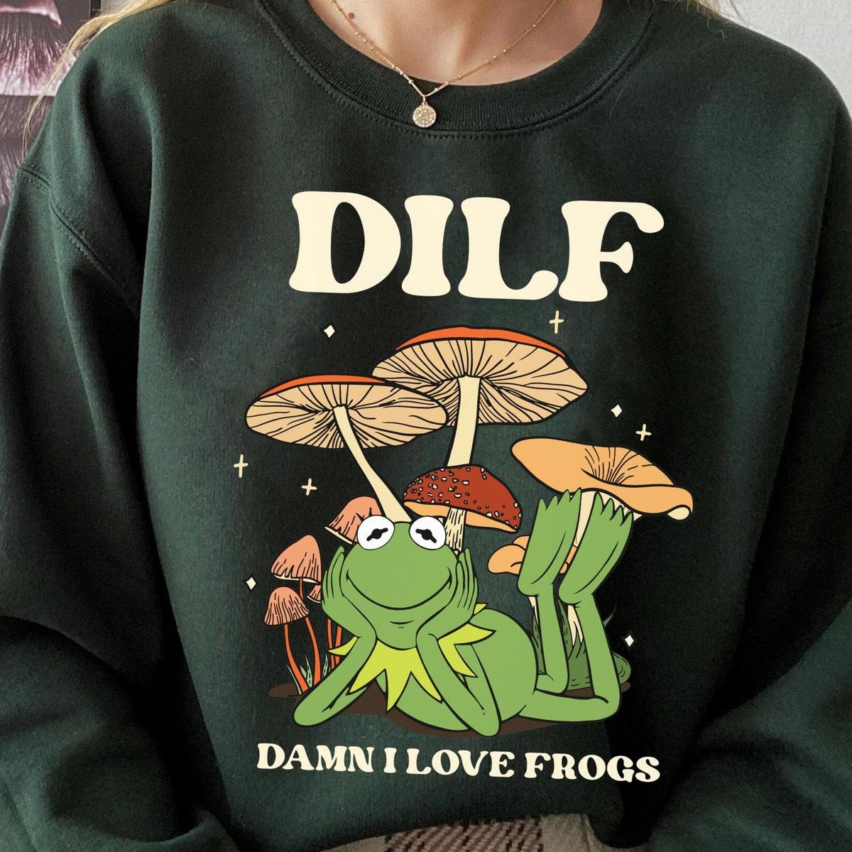 Kermit The Frog Dilf I Love Frog Muppet Show Shirt 2