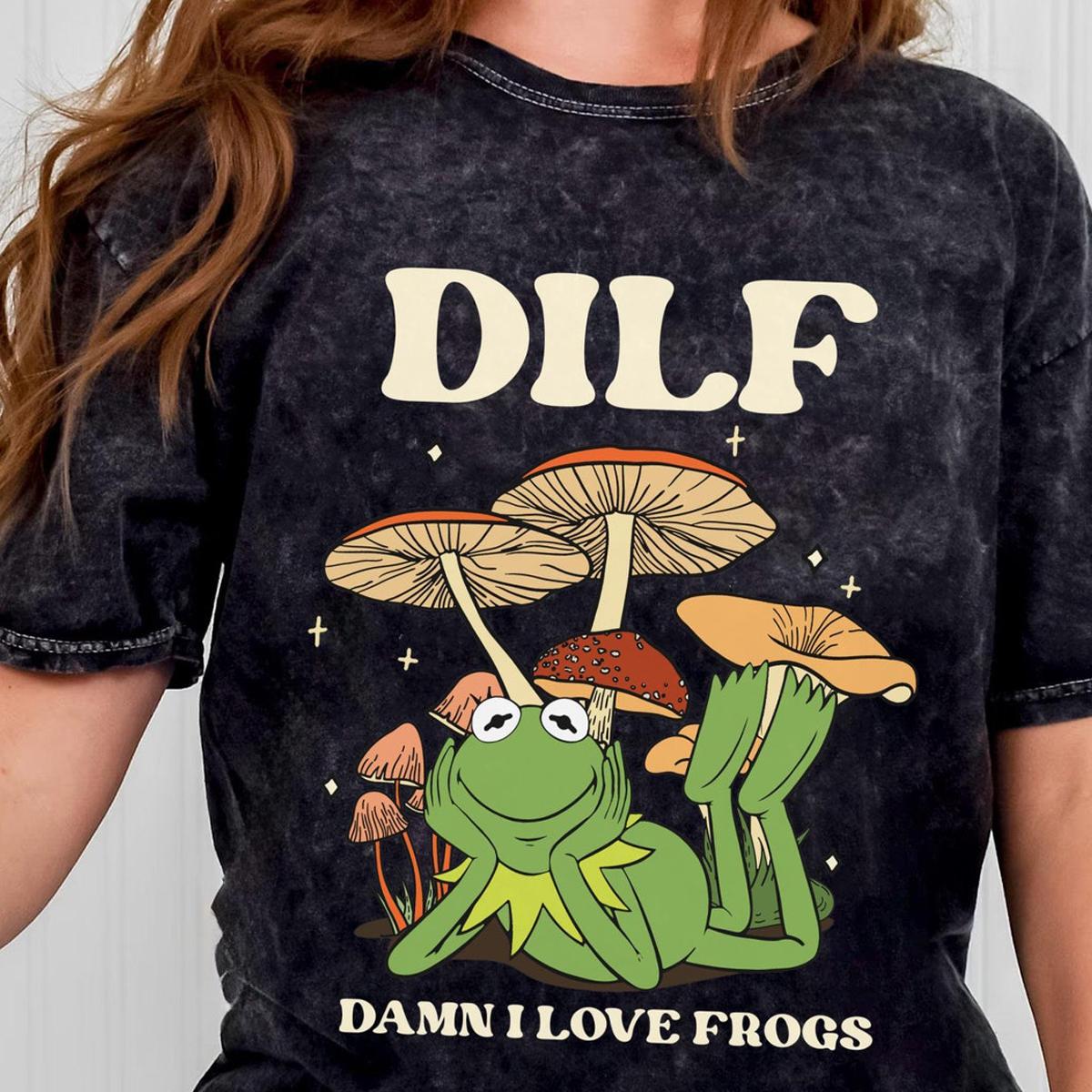 Kermit The Frog Dilf I Love Frog Muppet Show Shirt 4