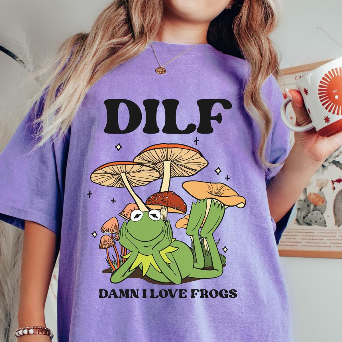 Kermit The Frog Dilf I Love Frog Muppet Show Shirt 6