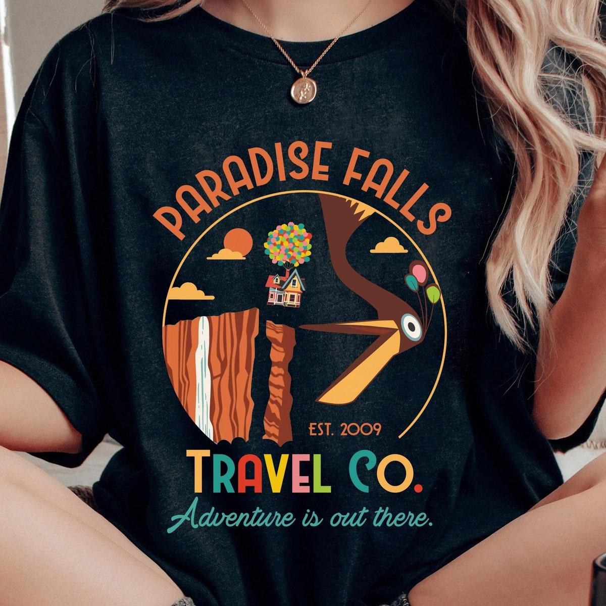 Kevin Bird Paradise Falls Vacation Travel Co Shirt 1