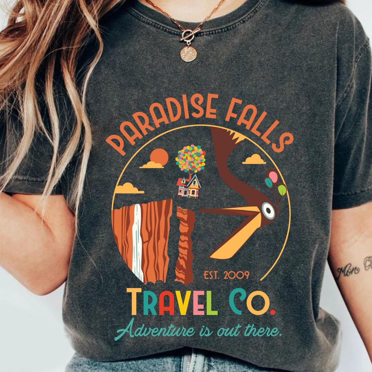 Kevin Bird Paradise Falls Vacation Travel Co Shirt 3