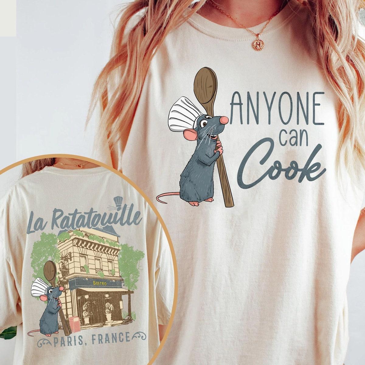 La Ratatouille Paris France Remy Anyone Can Cook Shirt 4