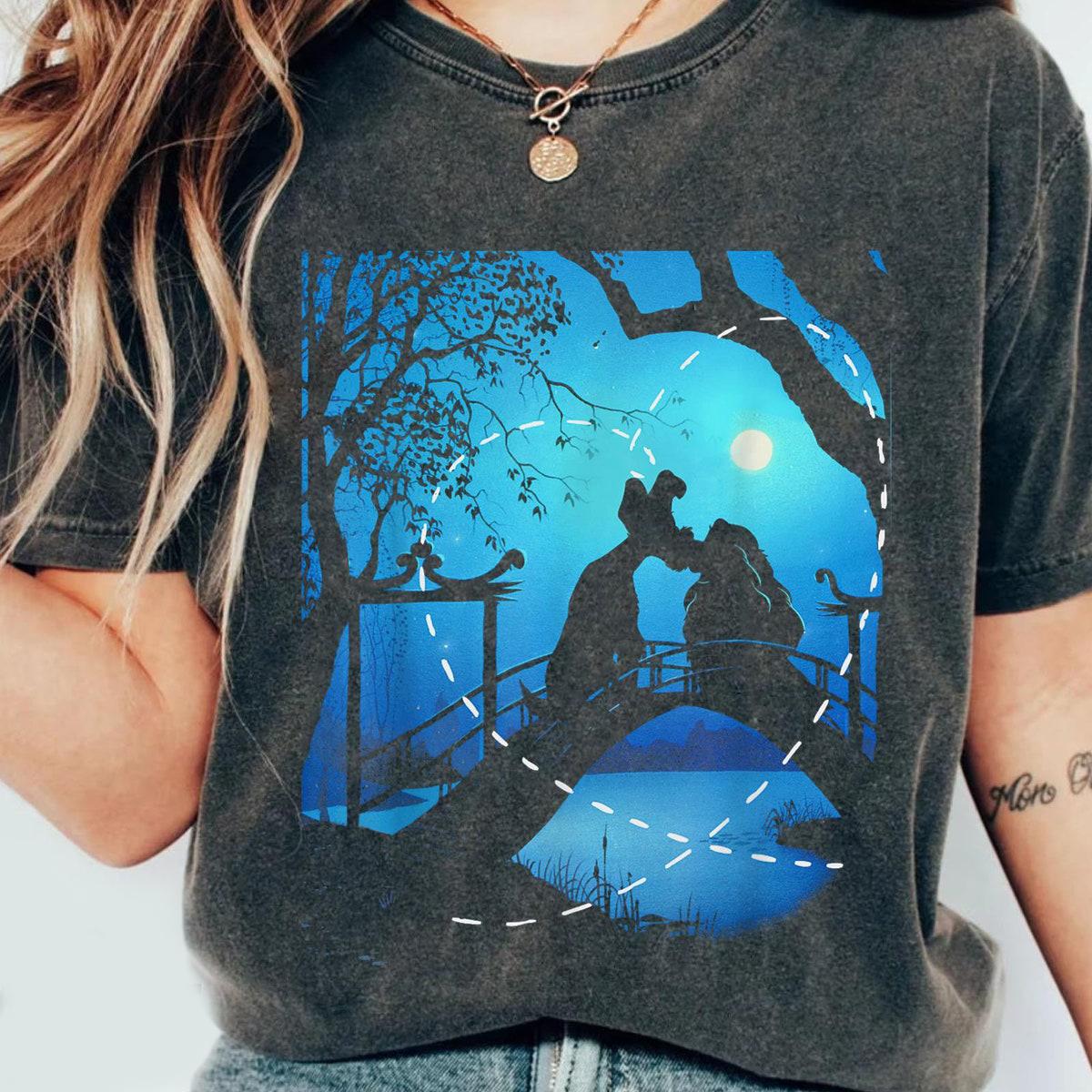 Lady And The Tramp Night Time Silhouette Shirt 1