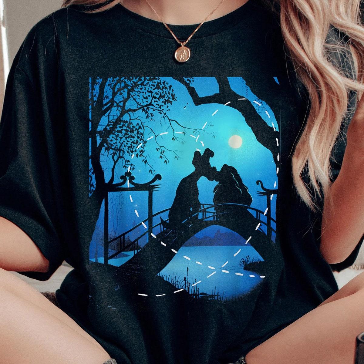 Lady And The Tramp Night Time Silhouette Shirt 2