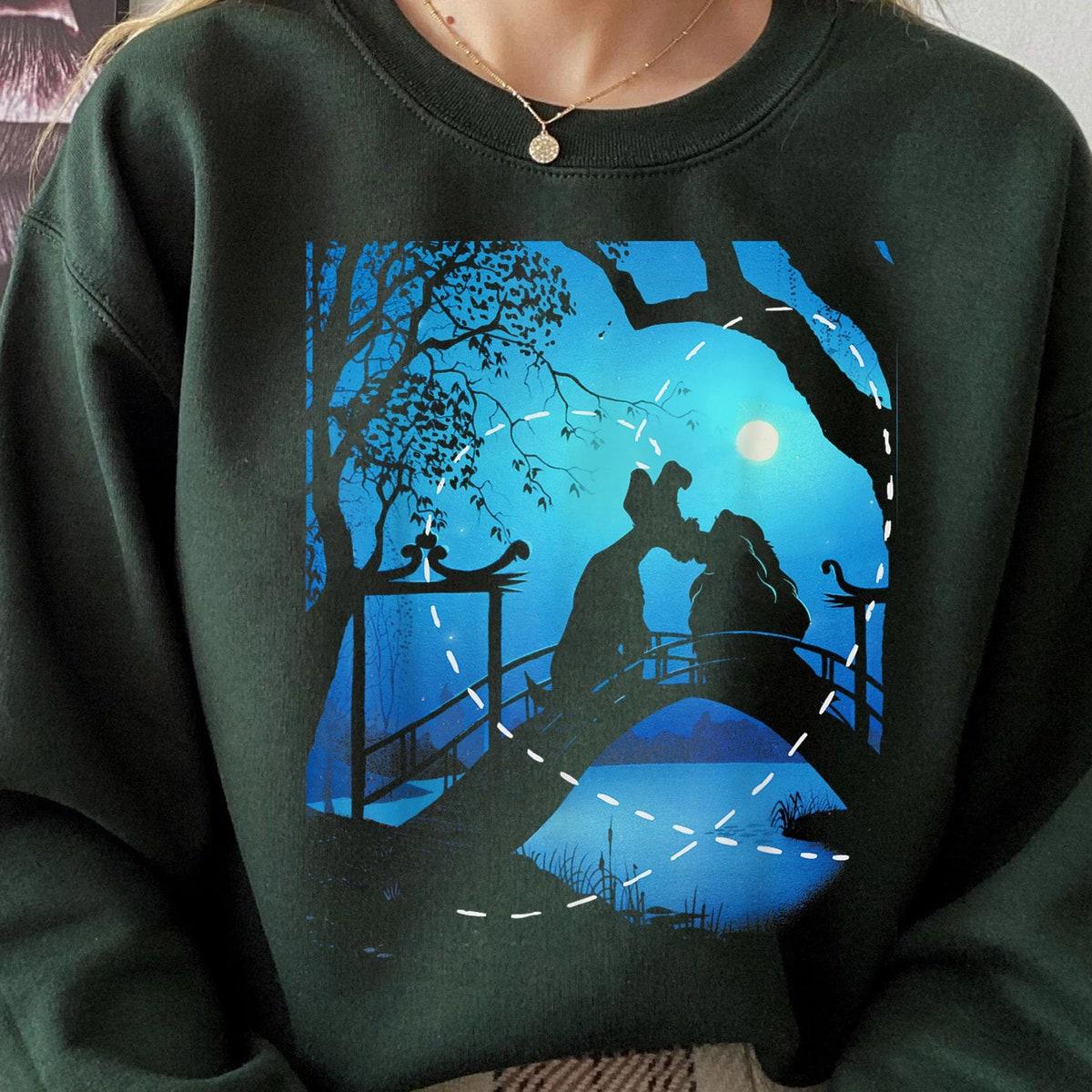 Lady And The Tramp Night Time Silhouette Shirt 3