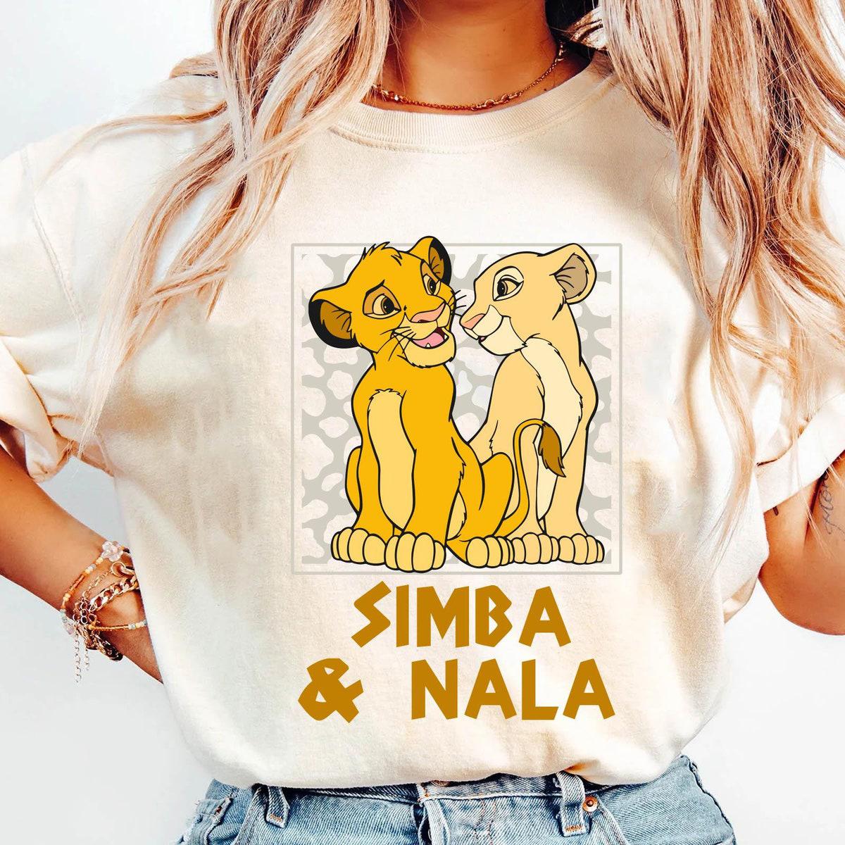 Leopard Young Simba And Nala Together Shirt The Lion King Disney Couple Matching Tee 1