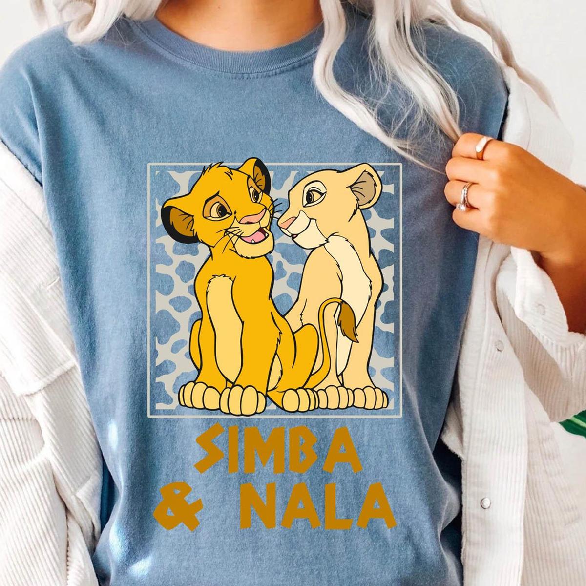 Leopard Young Simba And Nala Together Shirt The Lion King Disney Couple Matching Tee 2