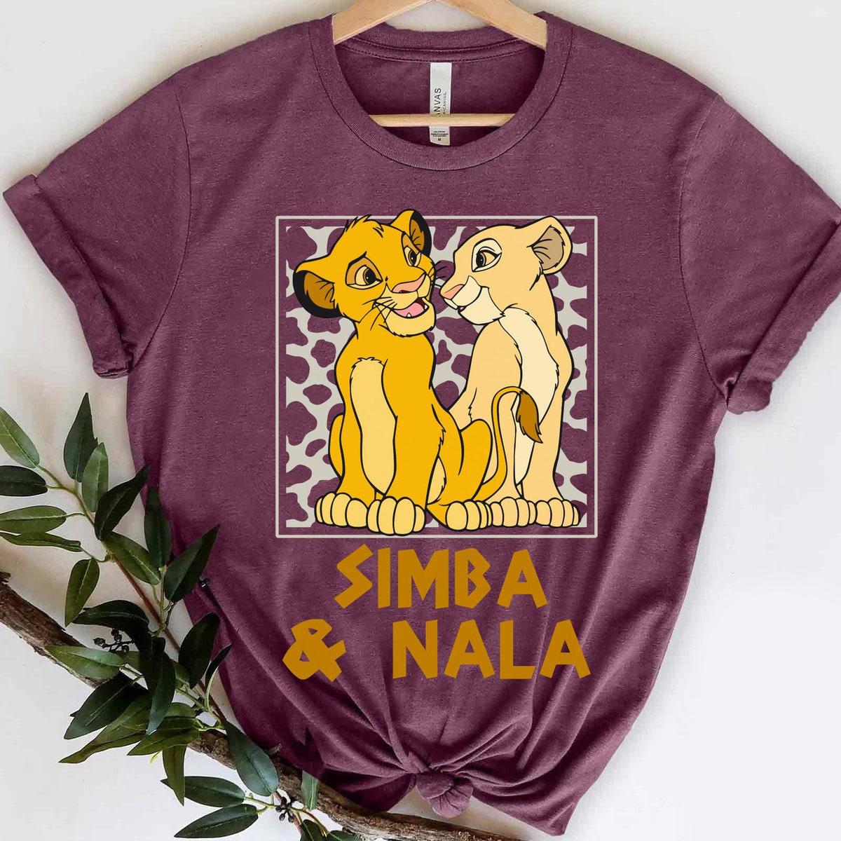 Leopard Young Simba And Nala Together Shirt The Lion King Disney Couple Matching Tee 3