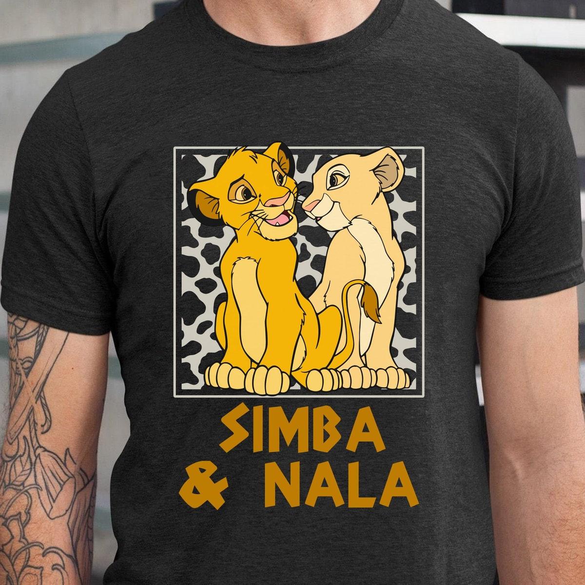 Leopard Young Simba And Nala Together Shirt The Lion King Disney Couple Matching Tee 5