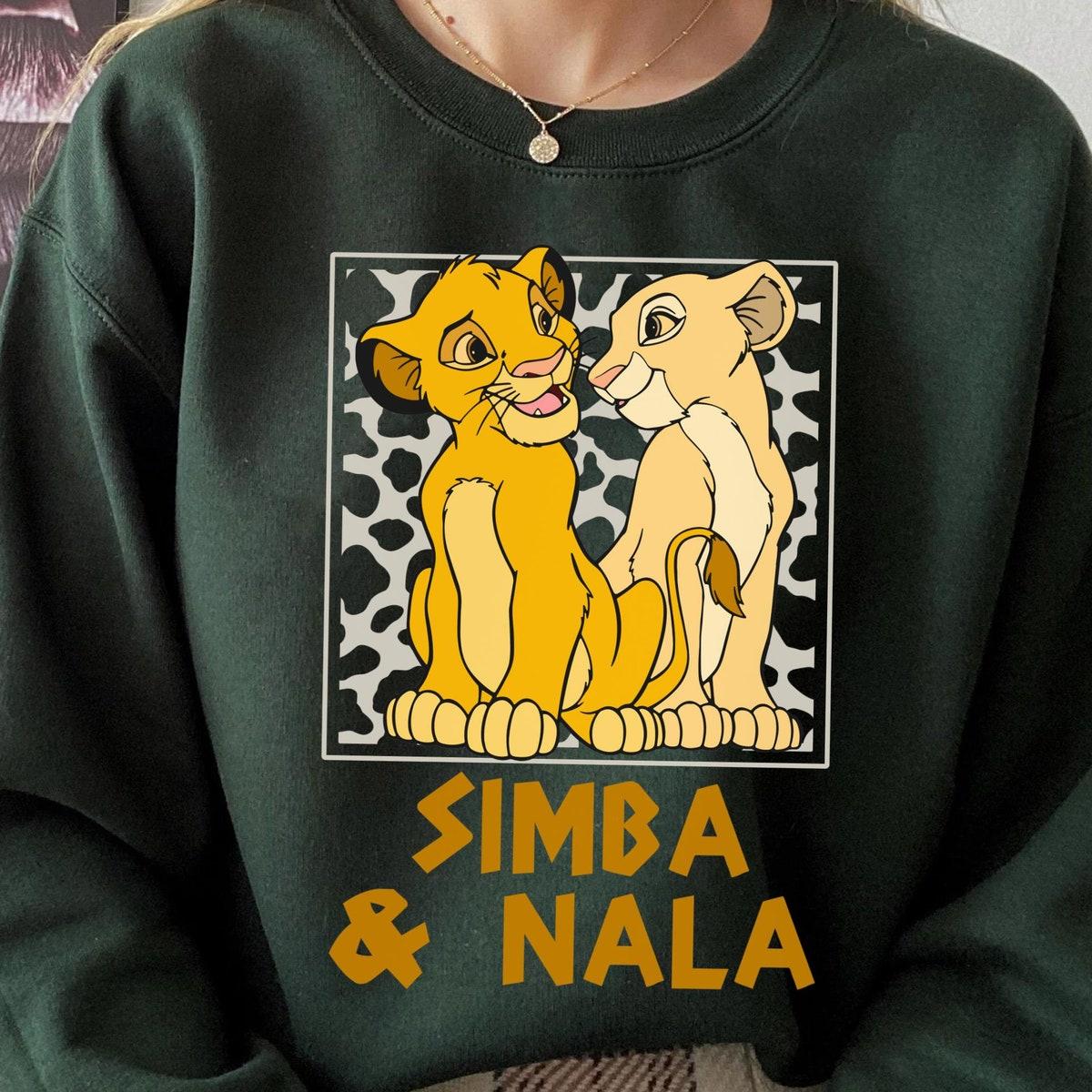 Leopard Young Simba And Nala Together Shirt The Lion King Disney Couple Matching Tee 6