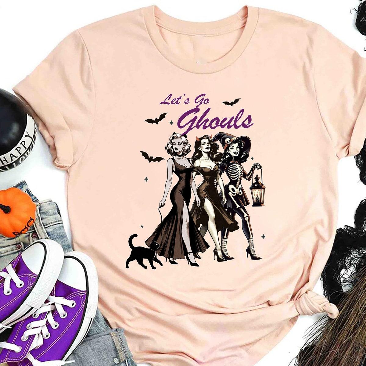 Let's Go Ghouls Halloween Trick or treat Trio Shirt 4